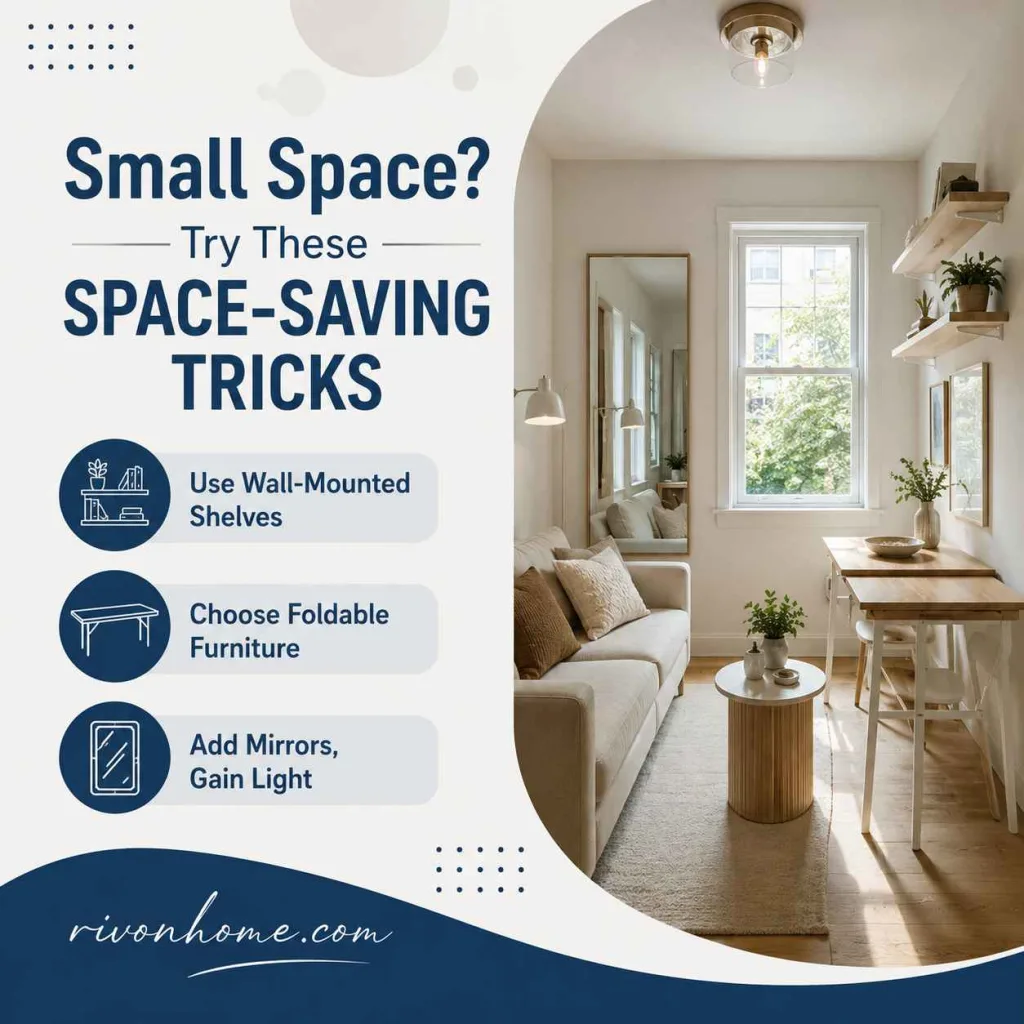 DrHomey Interior Design Small Space? Try These Space-Saving Tricks