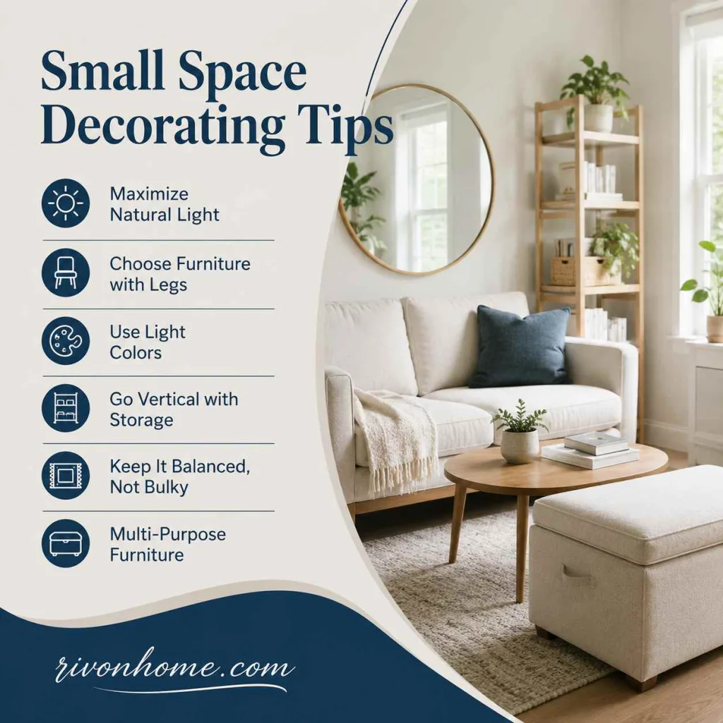 Interior Decoration Tips Small Space Decorating Tips