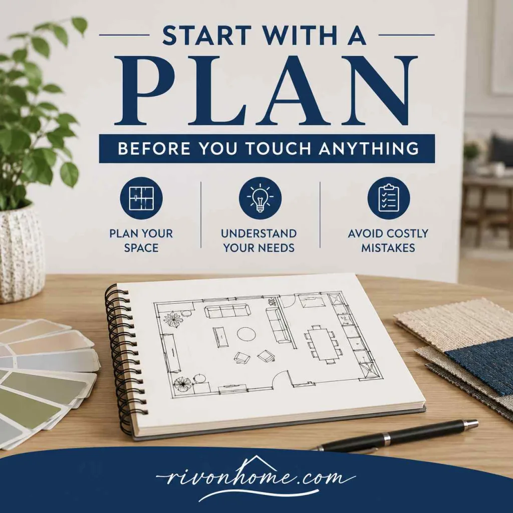 Interior Decoration Tips Start With a Plan Before You Touch Anything
