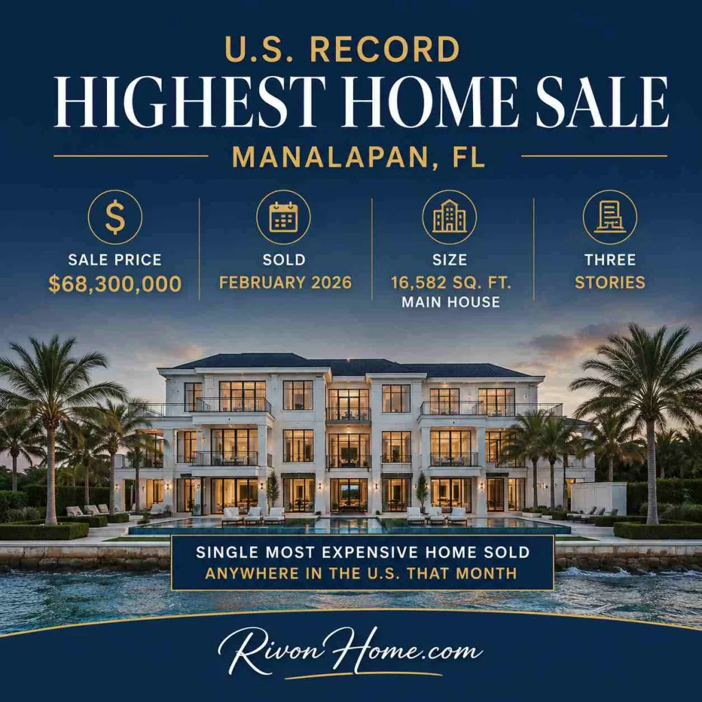 Most Expensive House in Florida Florida's Fastest-Moving Market: 1940 S Ocean Blvd, Manalapan