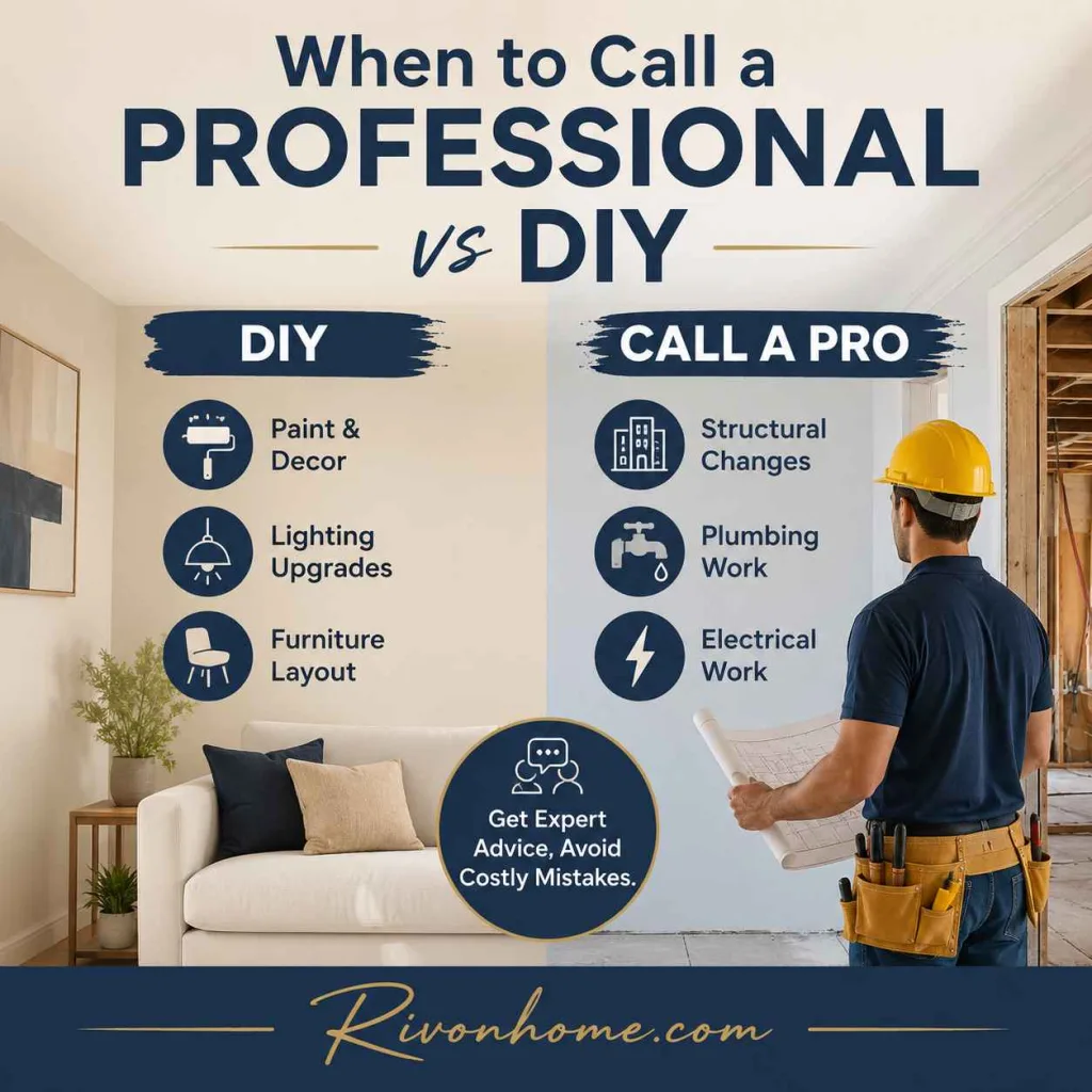DrHomey Interior Design When to Call a Professional vs DIY