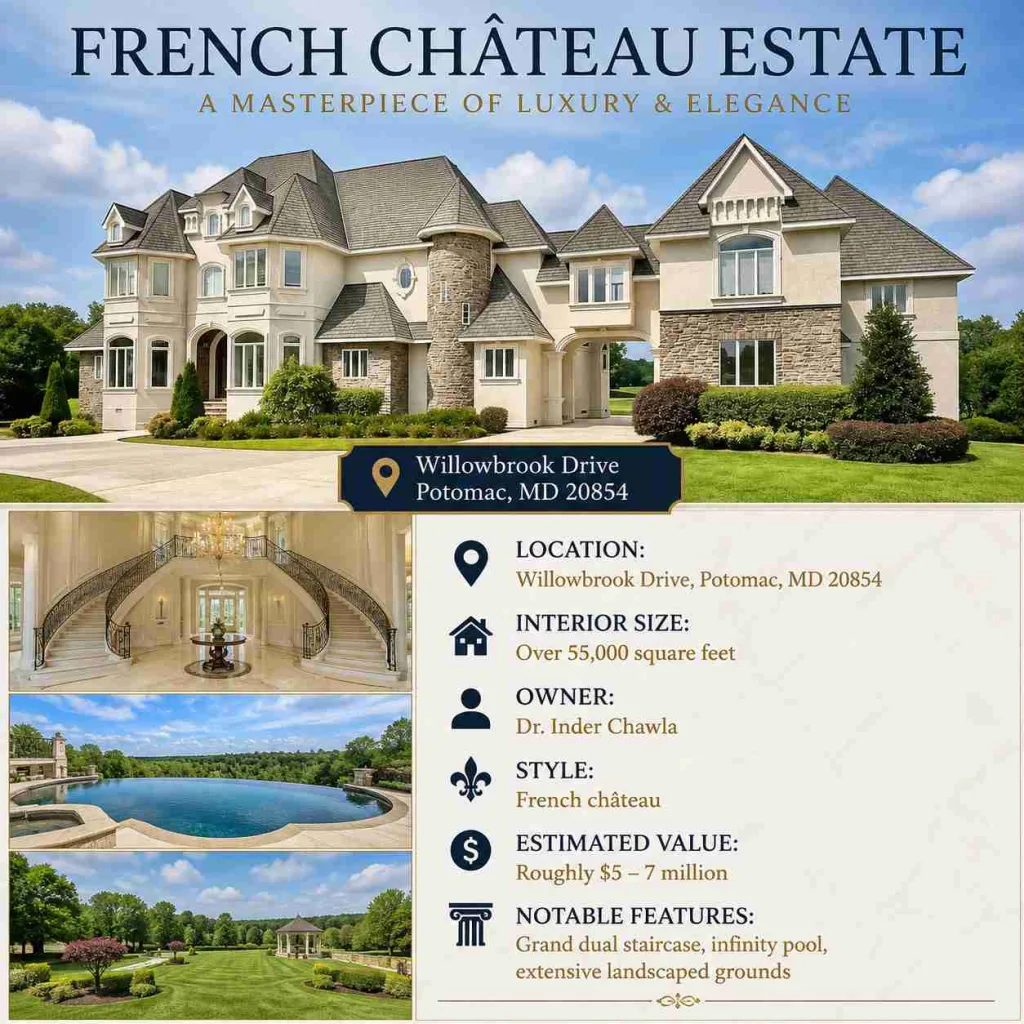 The Largest House in Maryland: Top 5 Massive Estates 2 Largest House in Maryland
1. The Willowbrook Drive Estate, Potomac — 55,000 Sq Ft