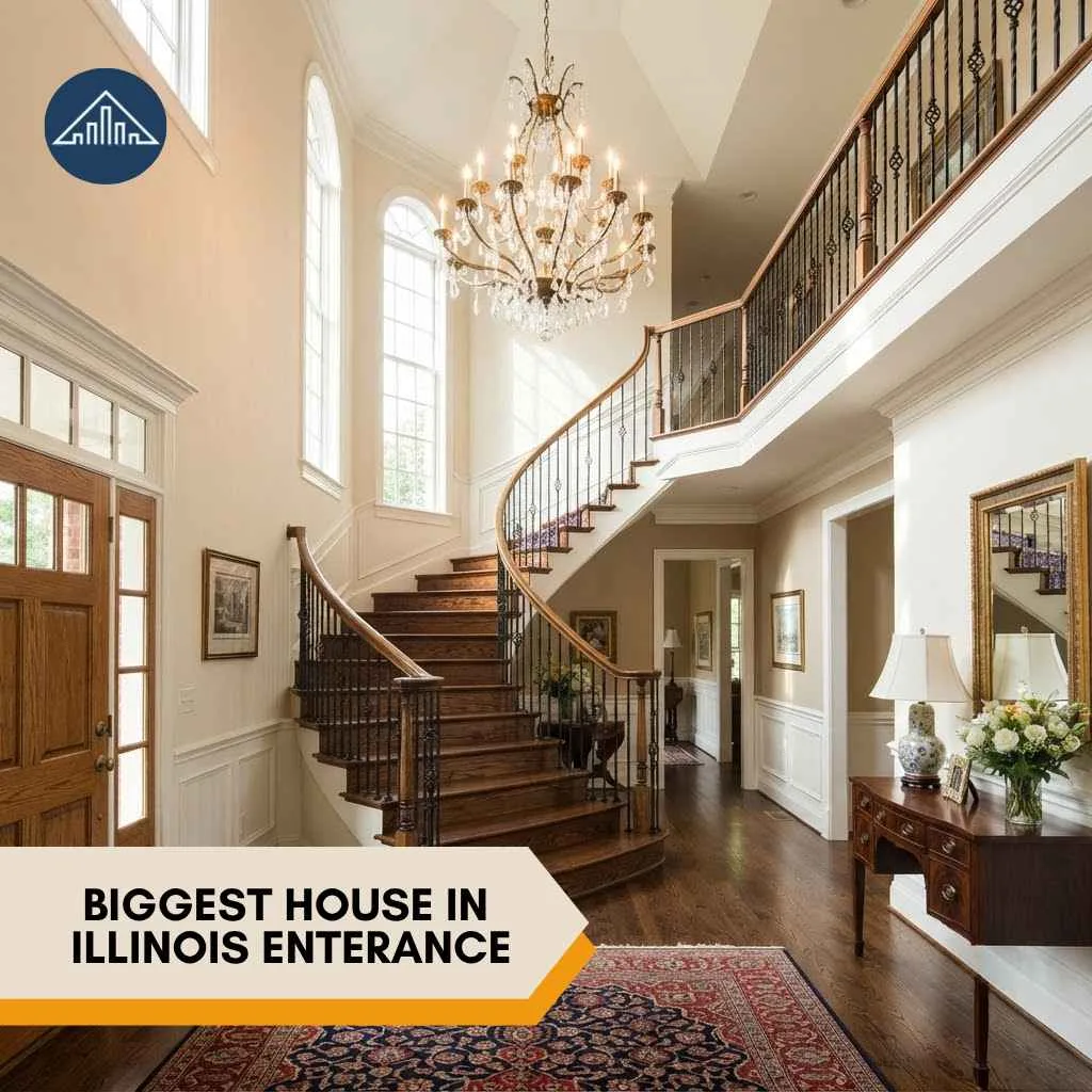 Inside the Biggest House in Illinois: A Stunning 30,000 Massive Mokena Mansion 3 Biggest House in Illinois enterance