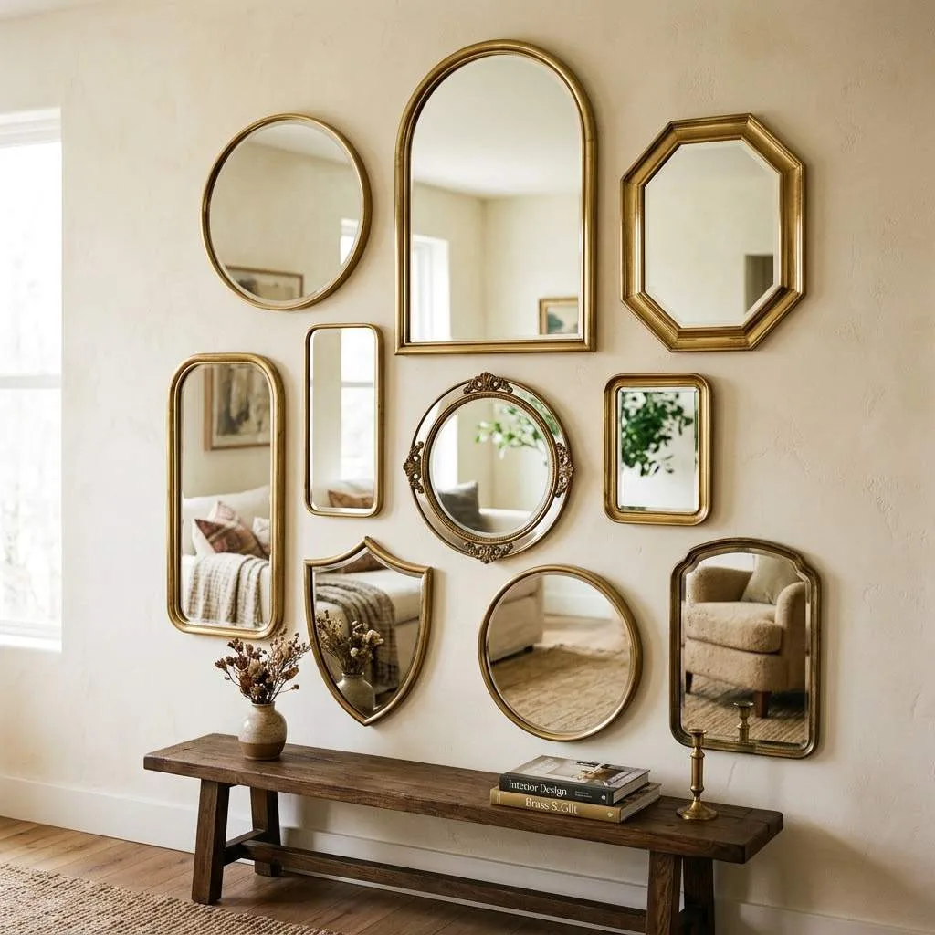 Brass Framed Mirrors