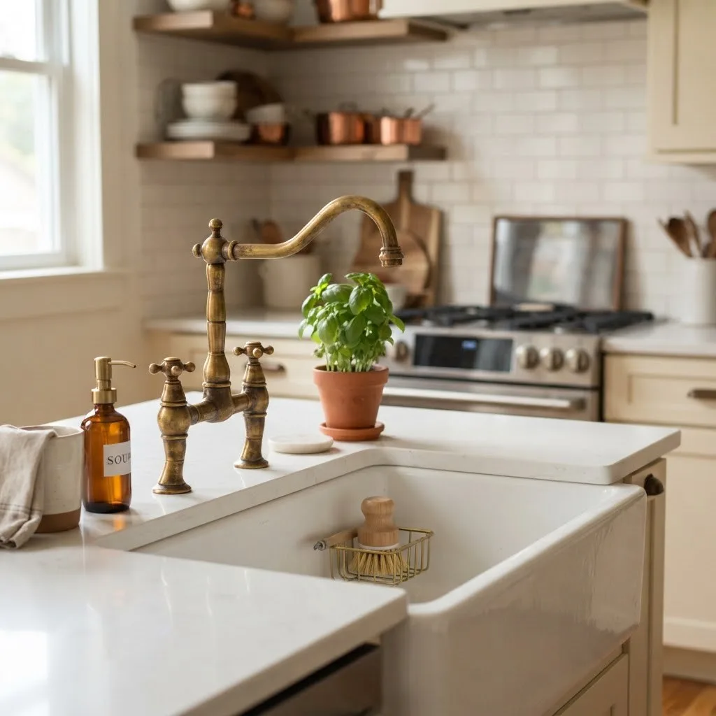 Brass Kitchen Faucets