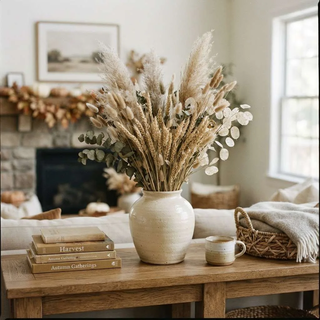 7. Bring in Dried Florals and Foliage
