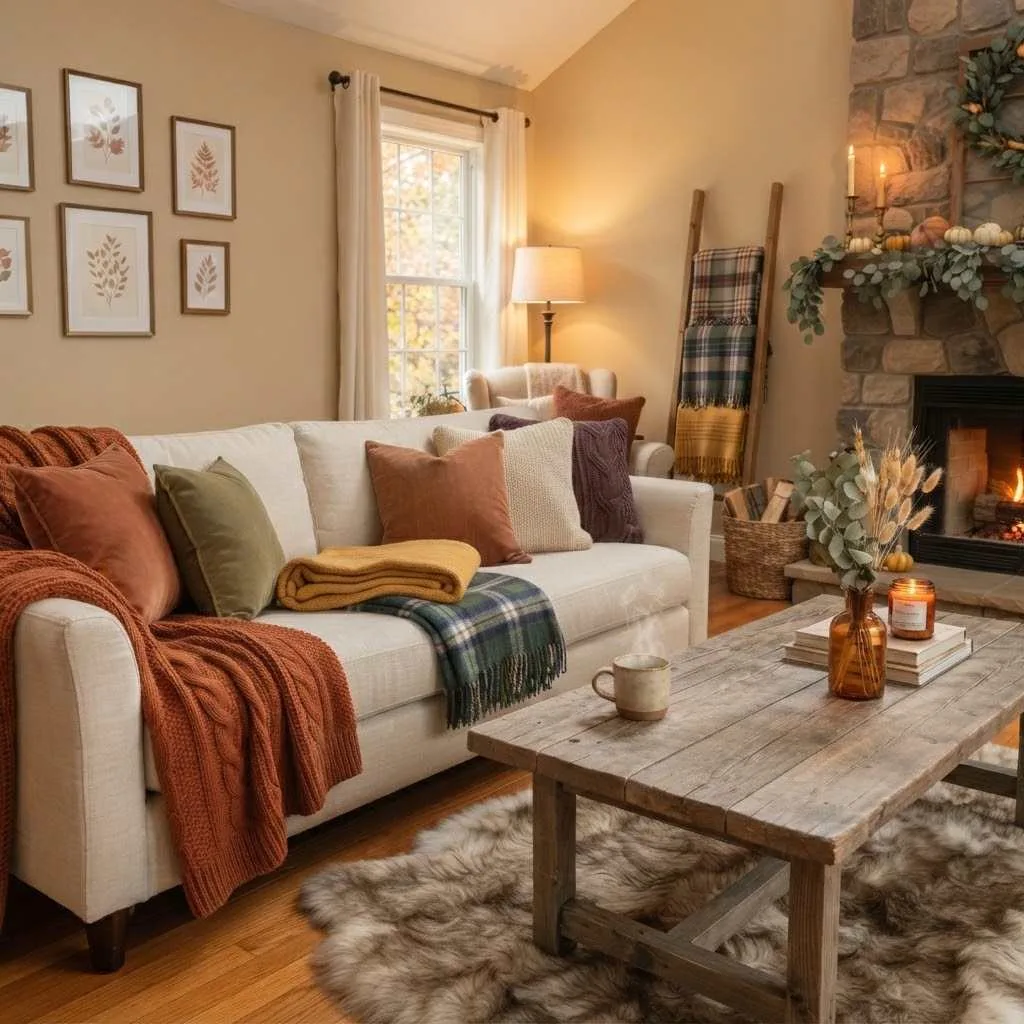 Cozy Fall Living Room Ideas