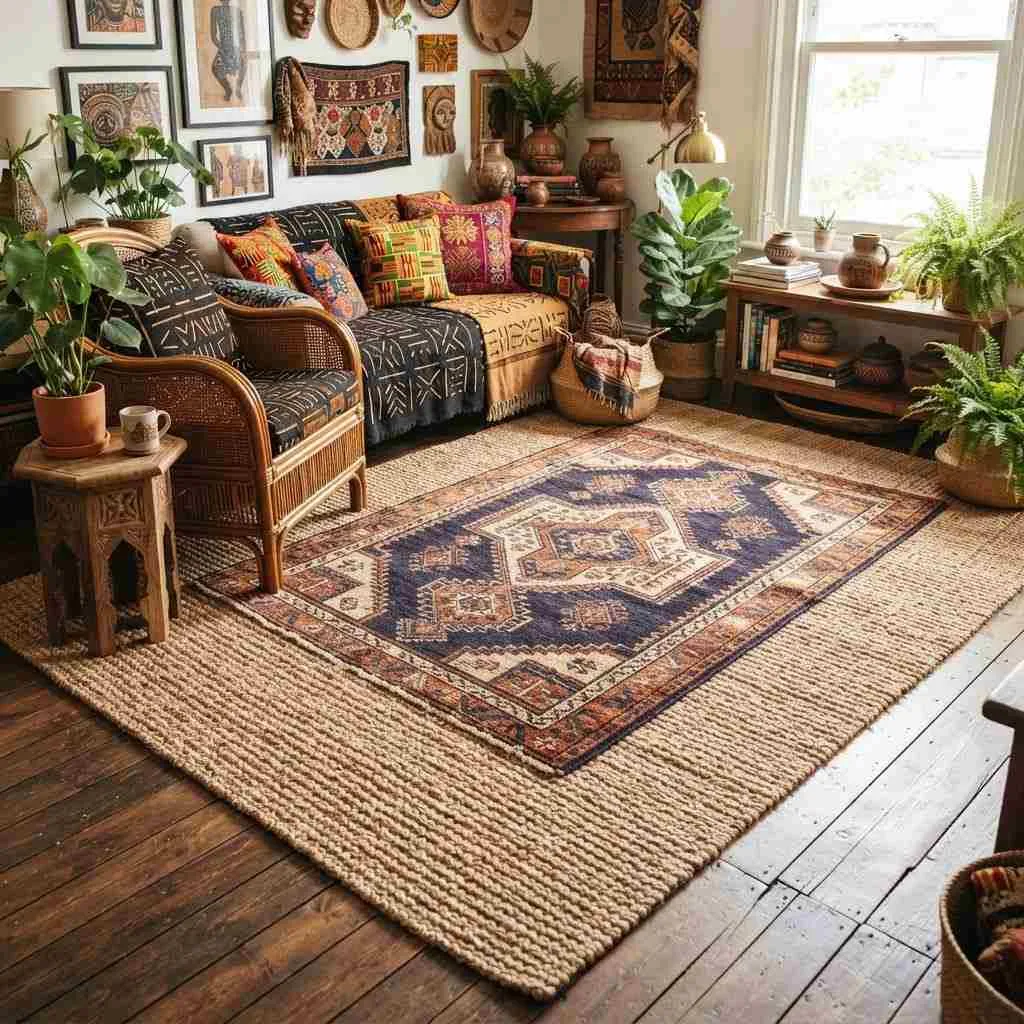 Ground It All With a Jute or Sisal Rug