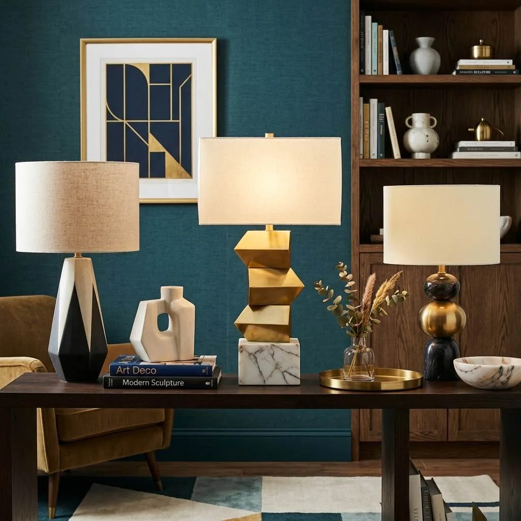 13. Sculptural Table Lamps