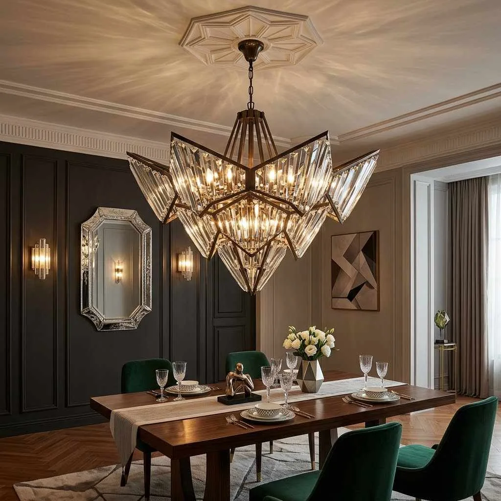 9. Statement Chandelier Lighting