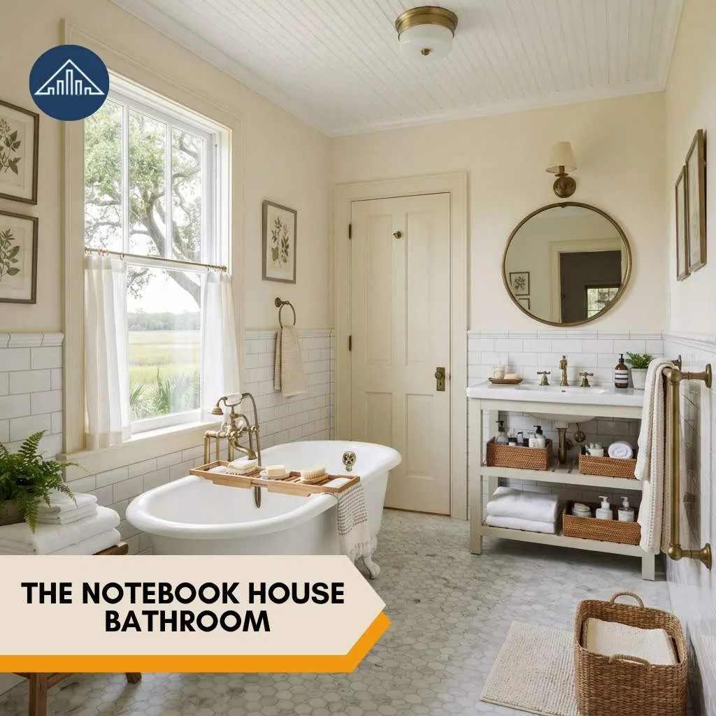 The Notebook House: Inside the Real-Life Home Behind Noah and Allie's Love Story 5 The Notebook House bathroom
