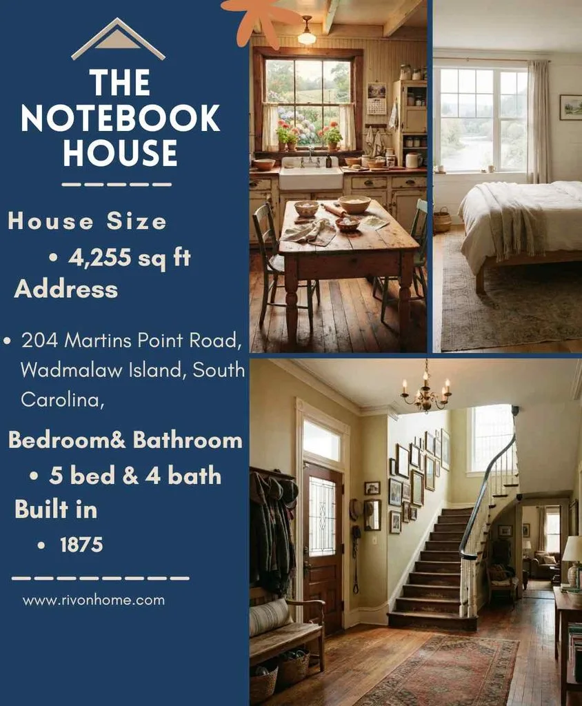 The Notebook House: Inside the Real-Life Home Behind Noah and Allie's Love Story 2 The Notebook House banner