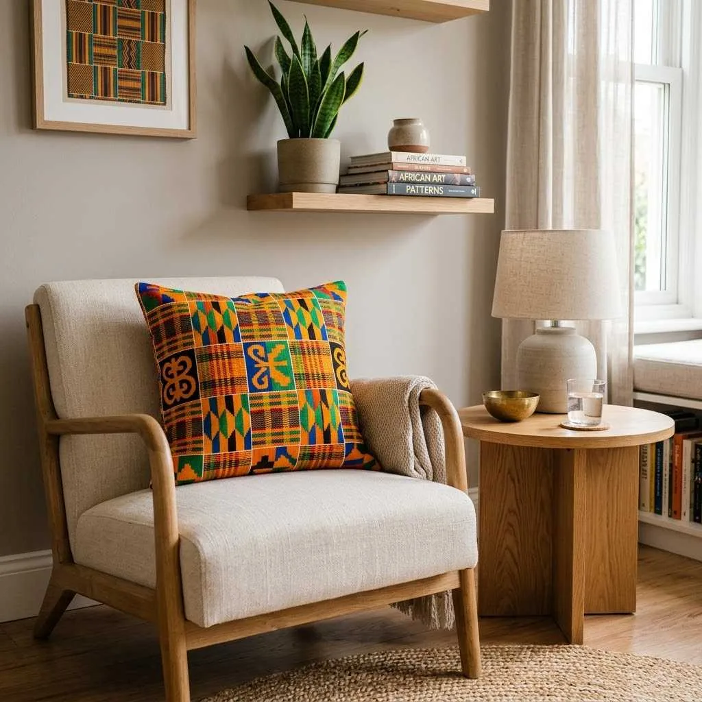 Vibrant Kente Cloth Accents