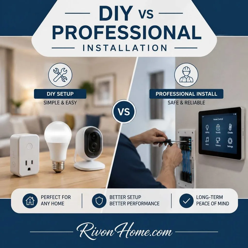 Techoelite Smart Homes: A Simple Guide to Smarter, Safer Living 11 DIY vs Professional Installation