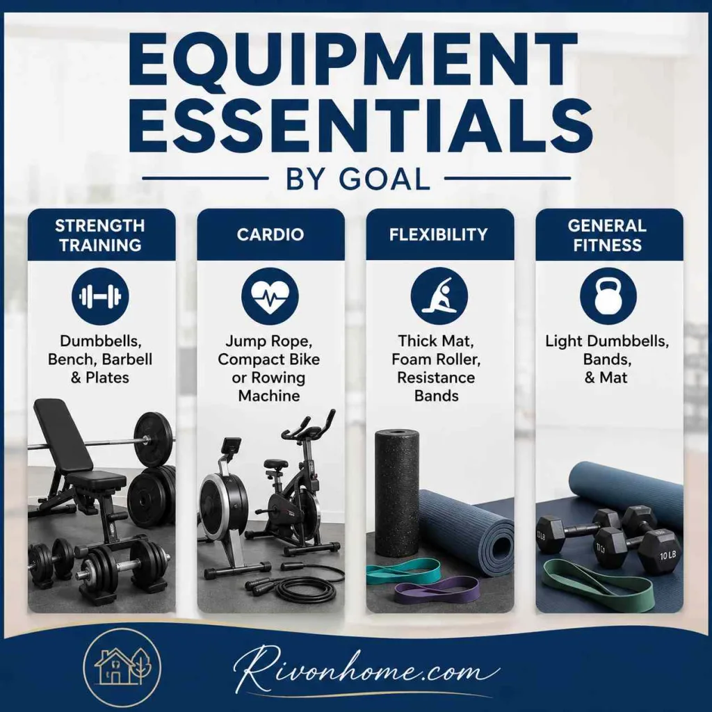Home Gym Setup Ideas: A Simple Guide to Building Your Perfect Workout Space 11 Home Gym Setup Ideas Equipment Essentials by Goal