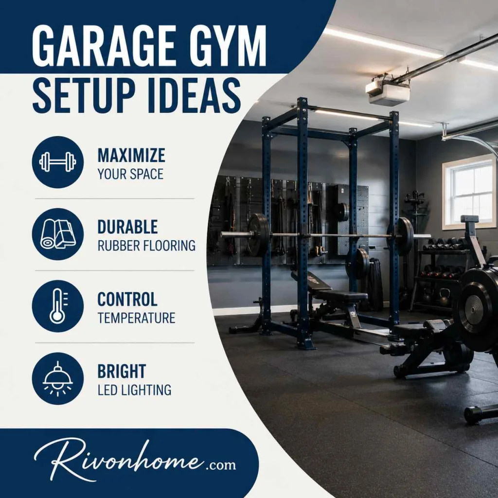 Home Gym Setup Ideas: A Simple Guide to Building Your Perfect Workout Space 4 Home Gym Setup Ideas Garage Gym Setup Ideas