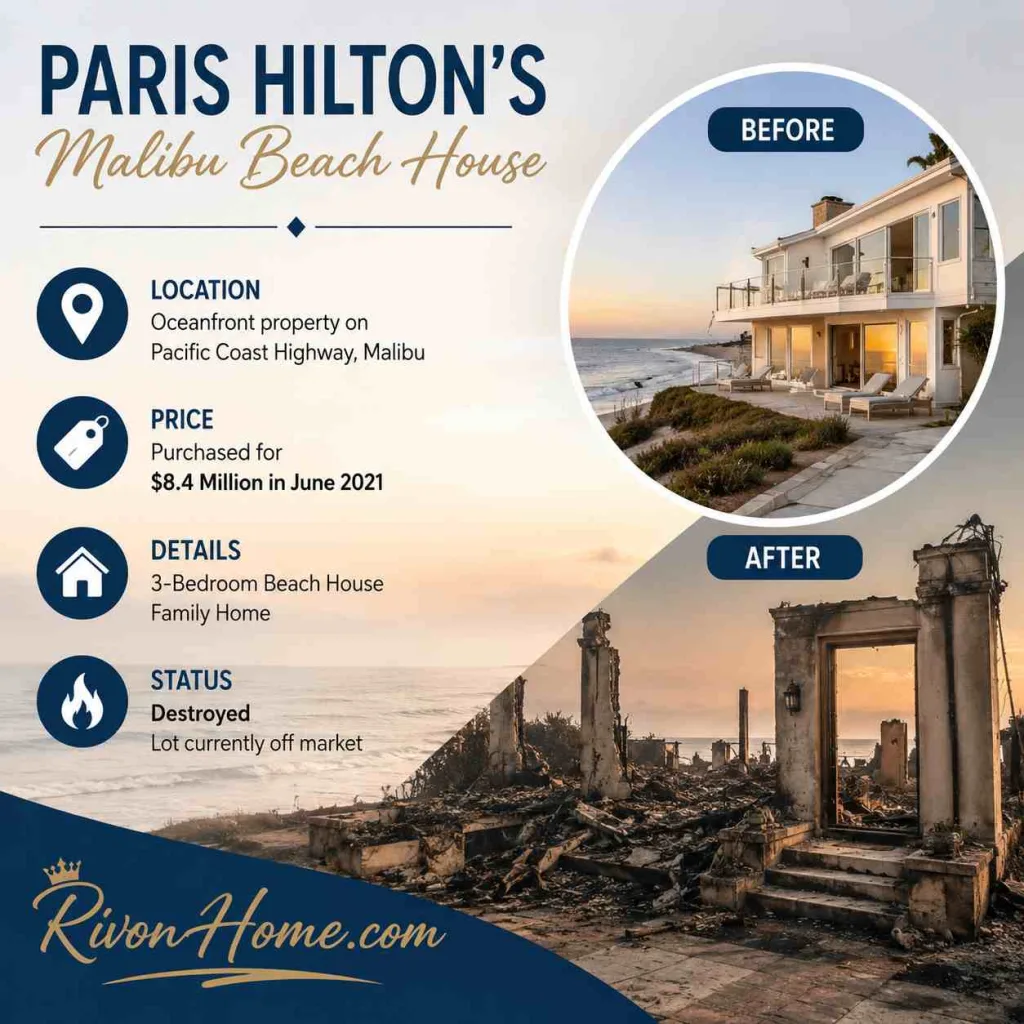Most Expensive Mansion in LA Destroyed by Wildfires: The Full Story Behind 4 Lost Estates 4 3 More Mansions Destroyed in the LA Wildfires 2. Paris Hilton's Malibu Beach House — $8.4 Million