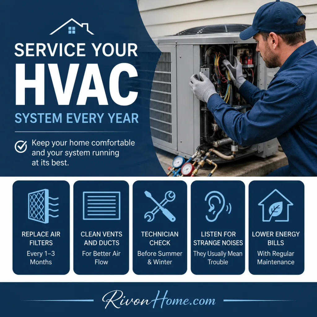 Property Maintenance Tips Service Your HVAC System Every Year 
