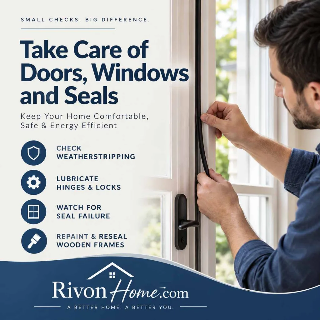Property Maintenance Tips Take Care of Doors, Windows, and Seals