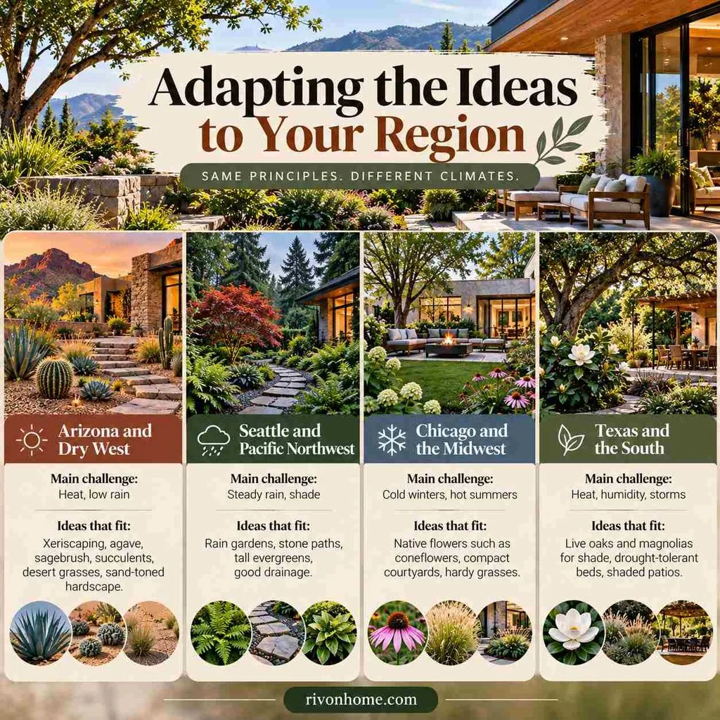 KDArchitects Landscape Ideas by Morph: A Practical Guide to Natural Outdoor Living 5 Adapting the Ideas to Your Region 1