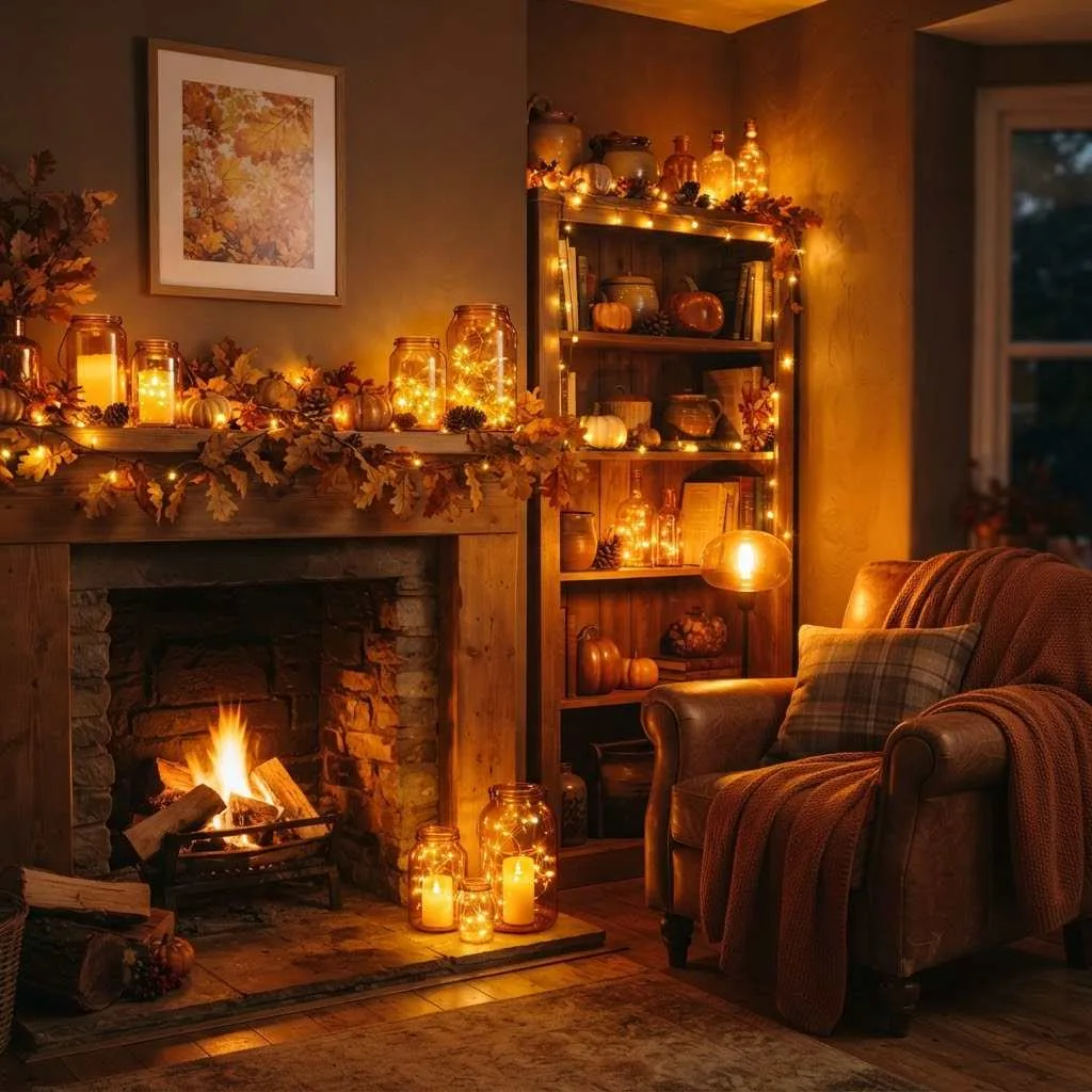 5. Amber Glow Lighting