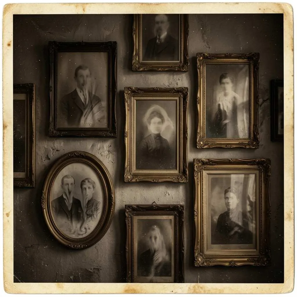 14. Antique Photograph Ghost Display