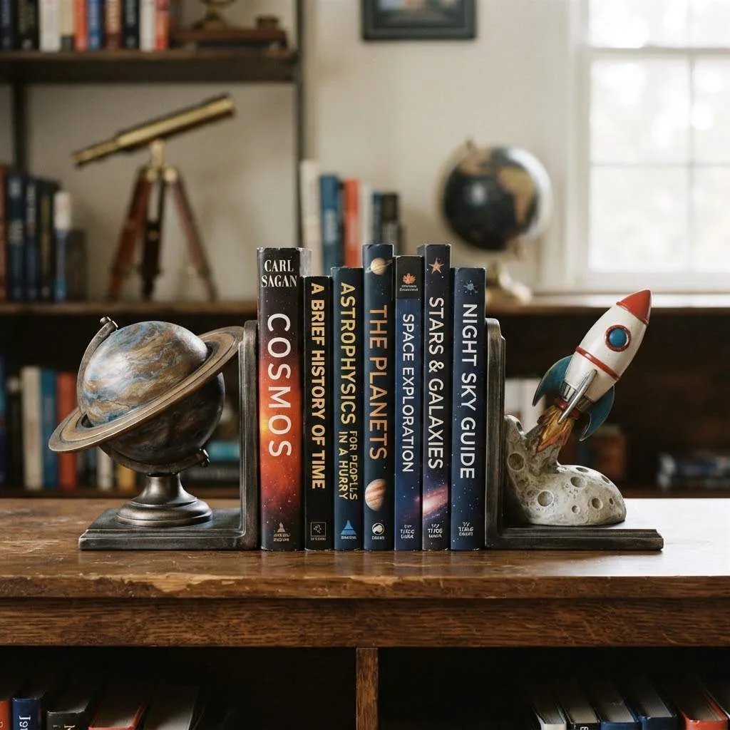 15 Celestial Decor Ideas for a Dreamy Home 8 Astronomy-Inspired Bookends
