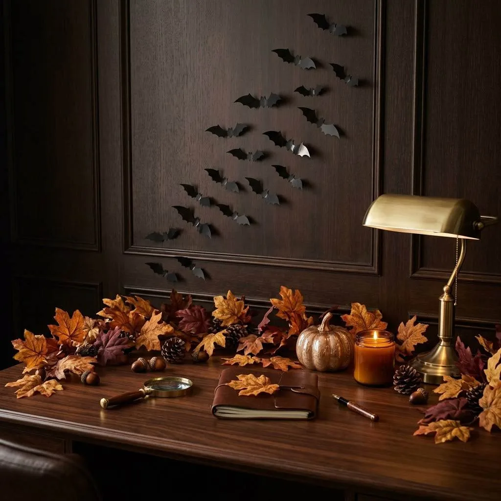 9. Autumn Leaves and Bats Combo