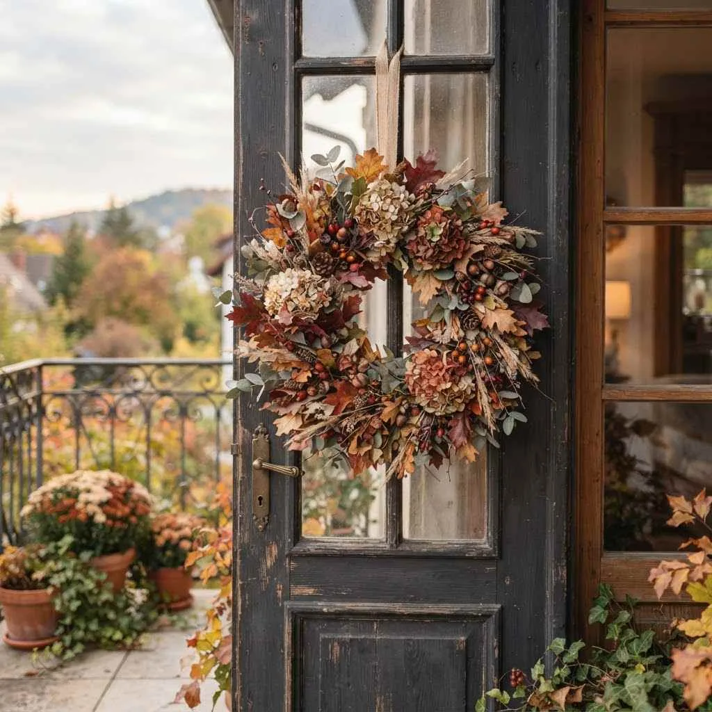 Autumn Wreath for the Door or Wall