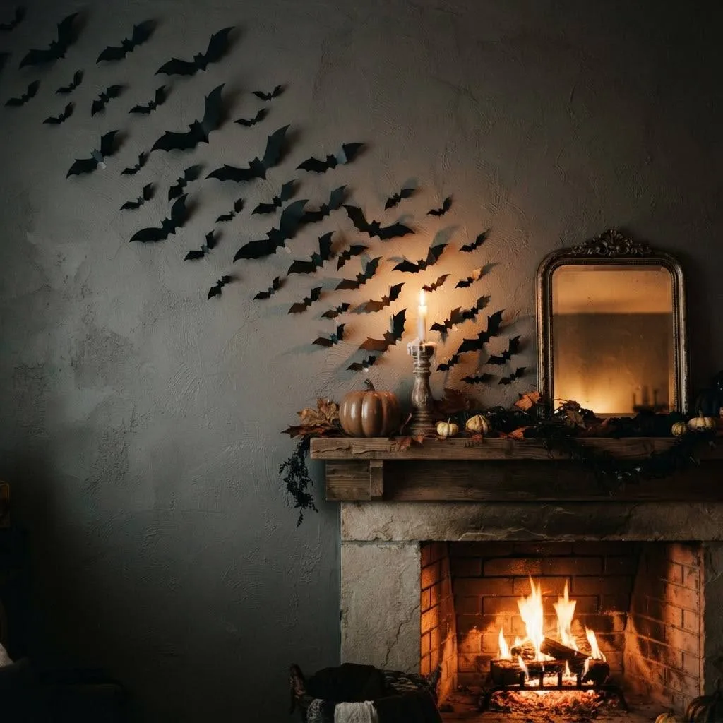 Bat Silhouette Cascade