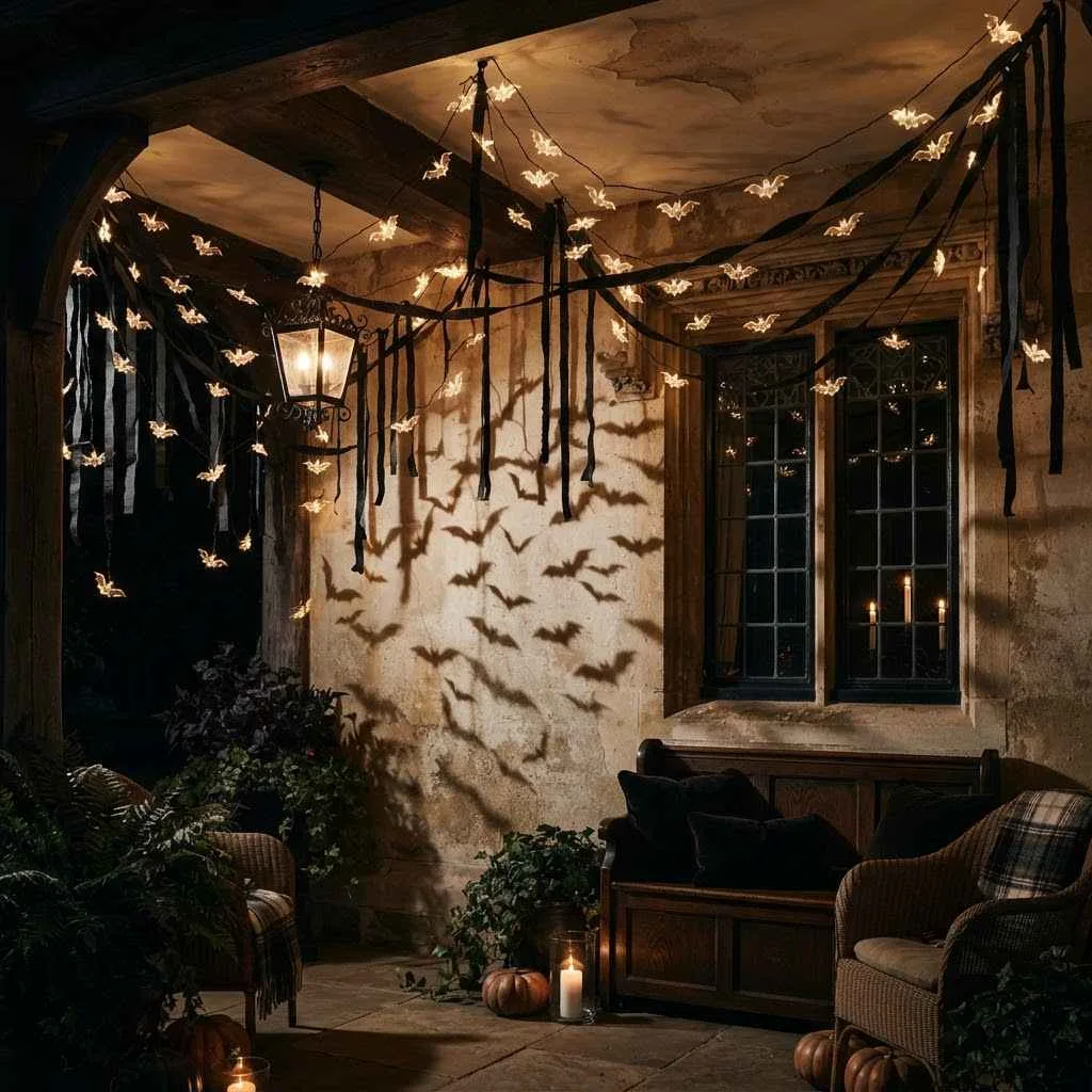 Bat Silhouette String Lights