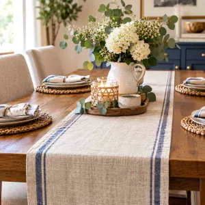 Beautiful Linen Table Runner Ideas