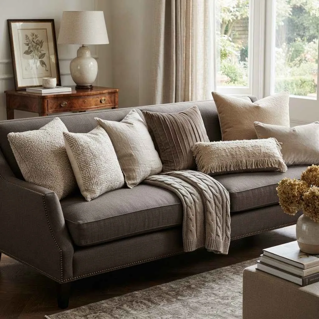 Fall Neutral Decor Ideas: 15 Cozy Ways to Warm Up Your Home This Season 8 Beige and Taupe Throw Pillows