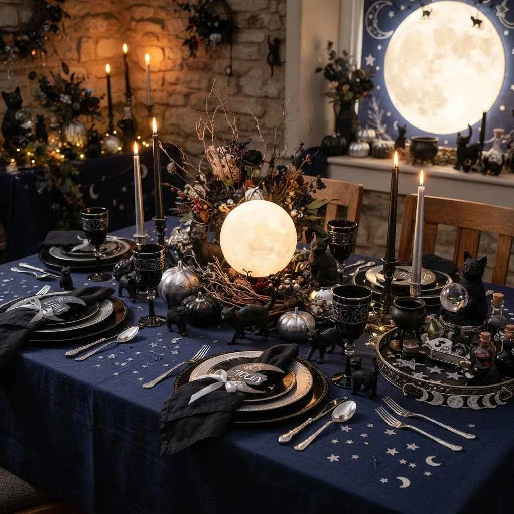 11. Black Cat and Full Moon Table