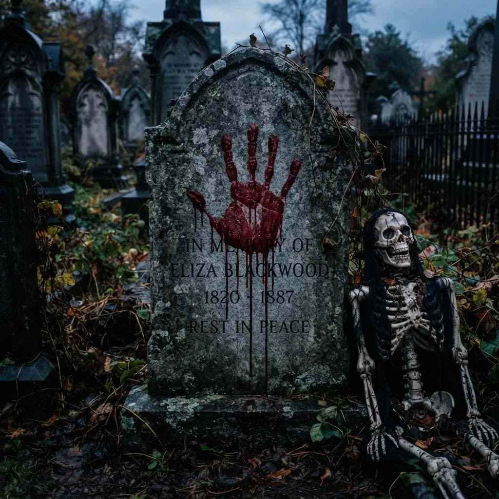 Bloody Handprint Tombstone