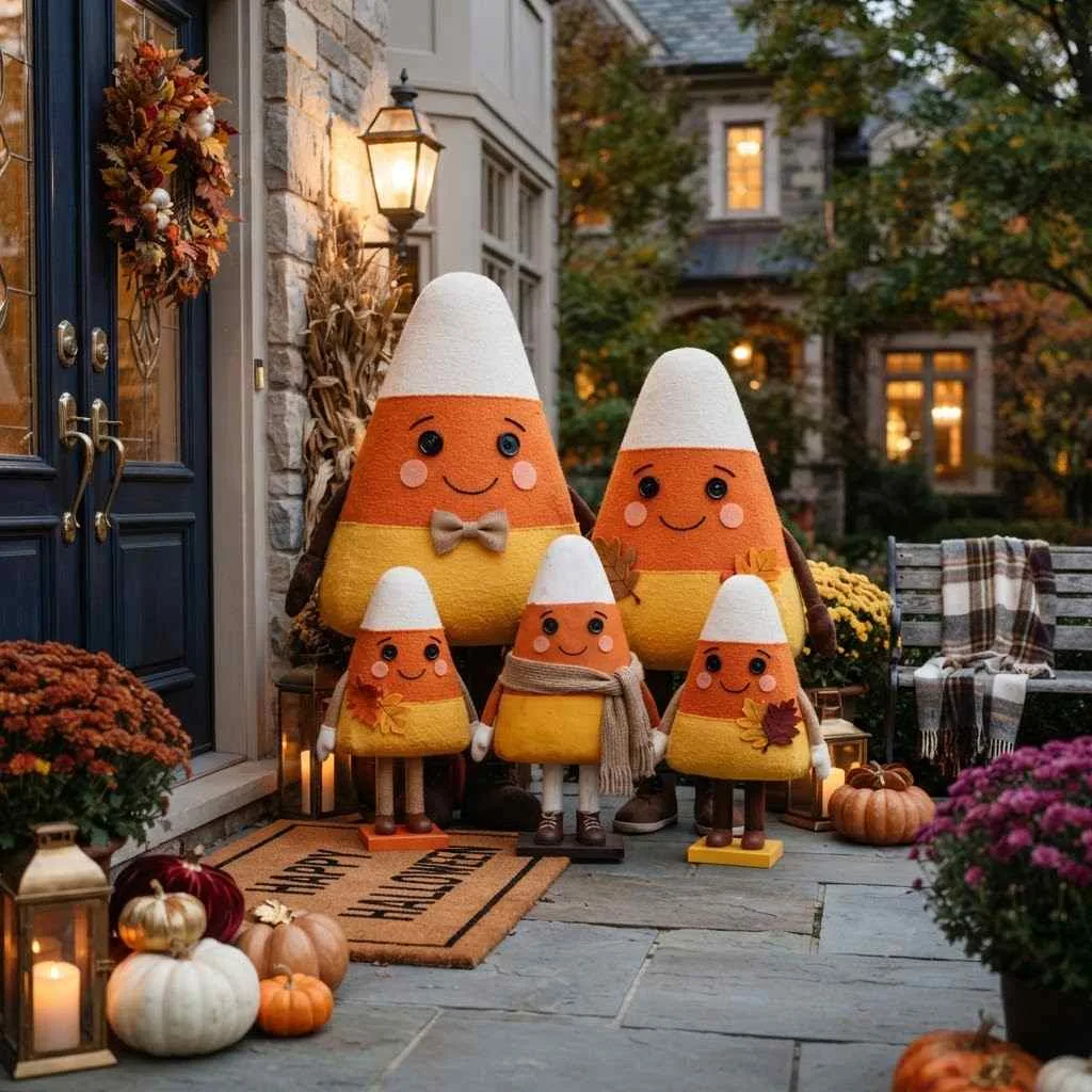 12. Candy Corn Character Family