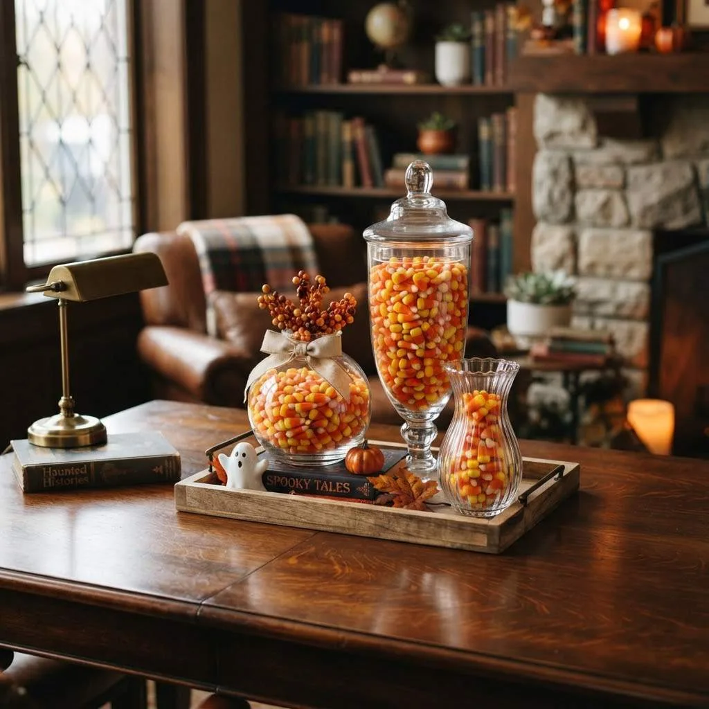 15 Halloween Classroom Decor Ideas That'll Make Your Room the Talk of the School! 7 Candy Corn Table Centerpieces