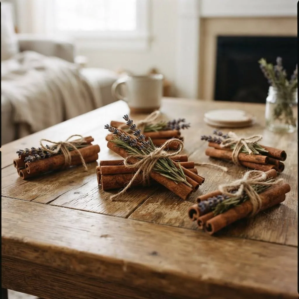 14 Rustic Fall Decor Ideas to Cozy Up Your Home This Season 10 Cinnamon Stick Bundle Accents