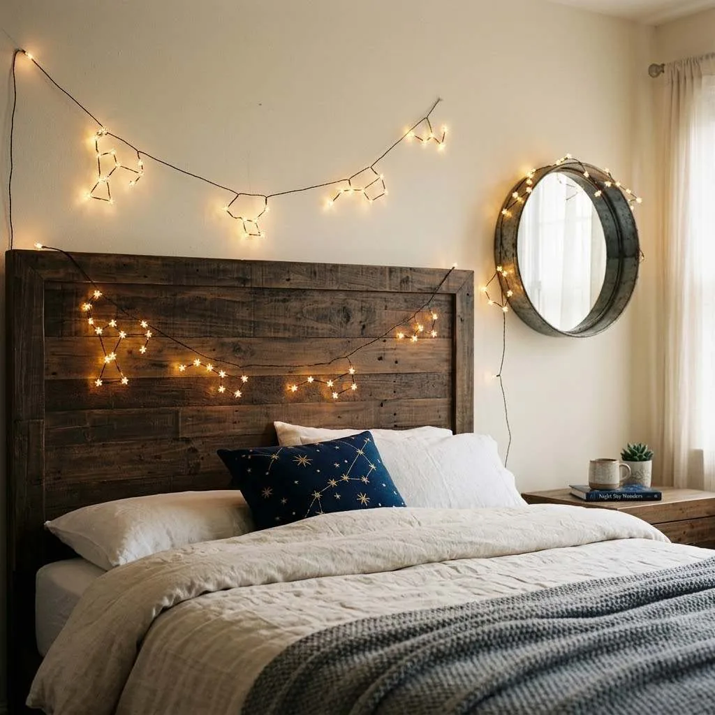 15 Celestial Decor Ideas for a Dreamy Home 4 Constellation String Lights