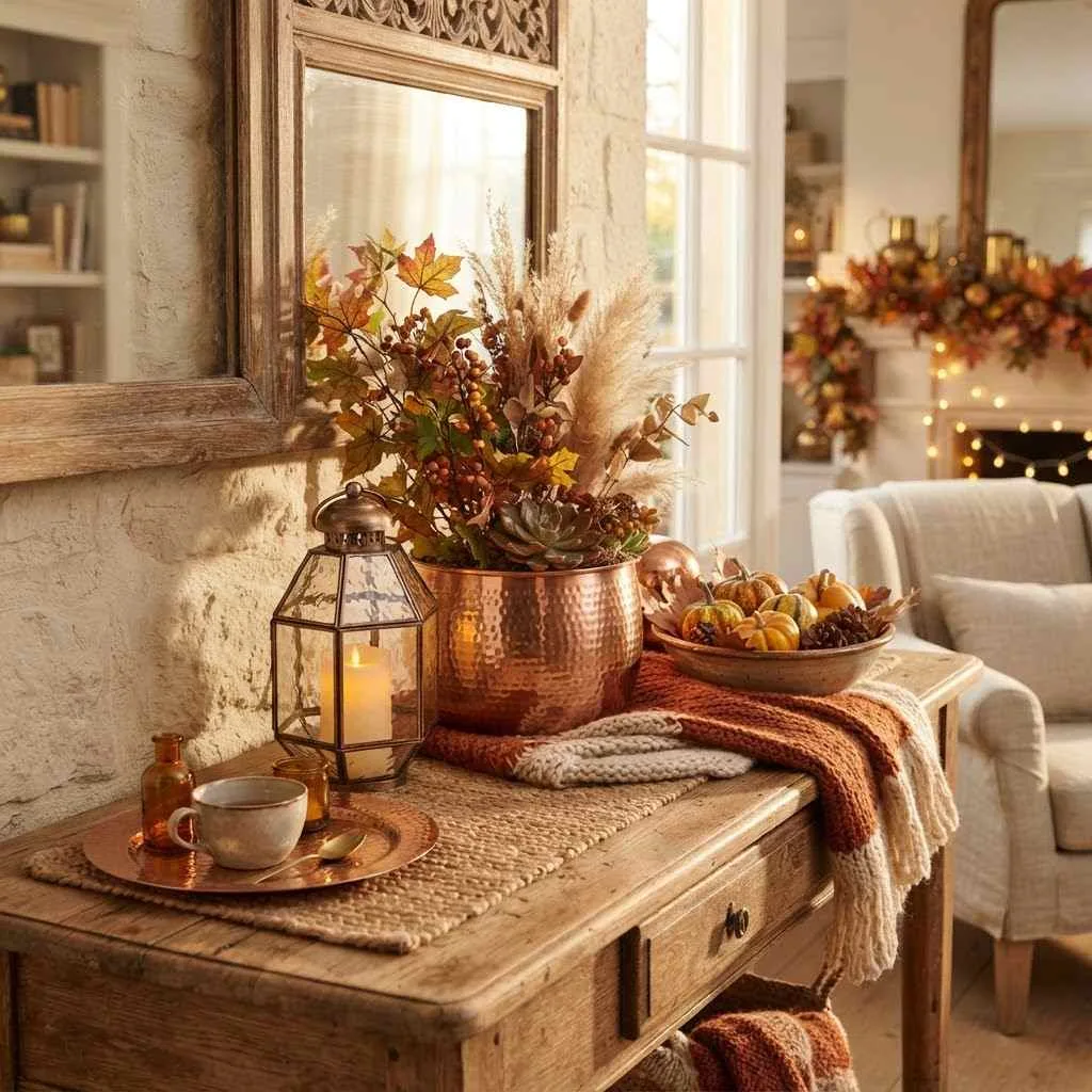 Copper and Metallic Accents