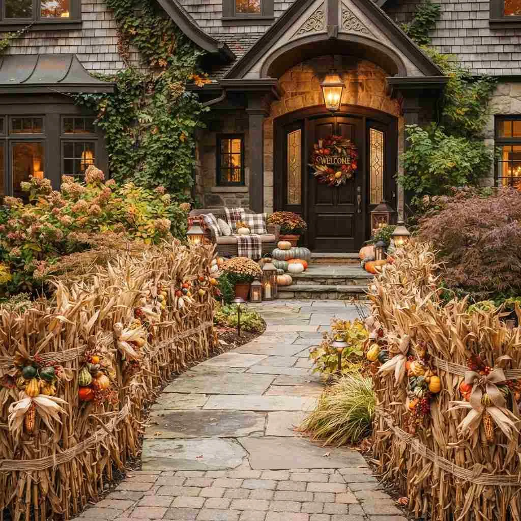 Corn Stalk Fence or Border