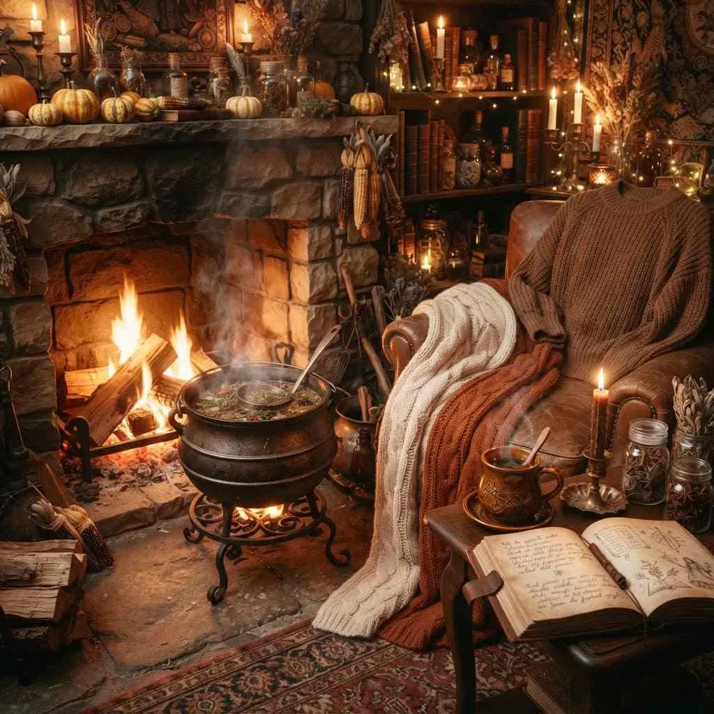 Cozy Cauldron Witch