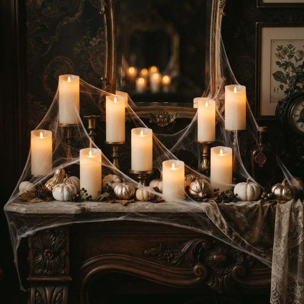15 Cute Spooky Halloween Decor Ideas You'll Love This Season 15 Floating Candle Display