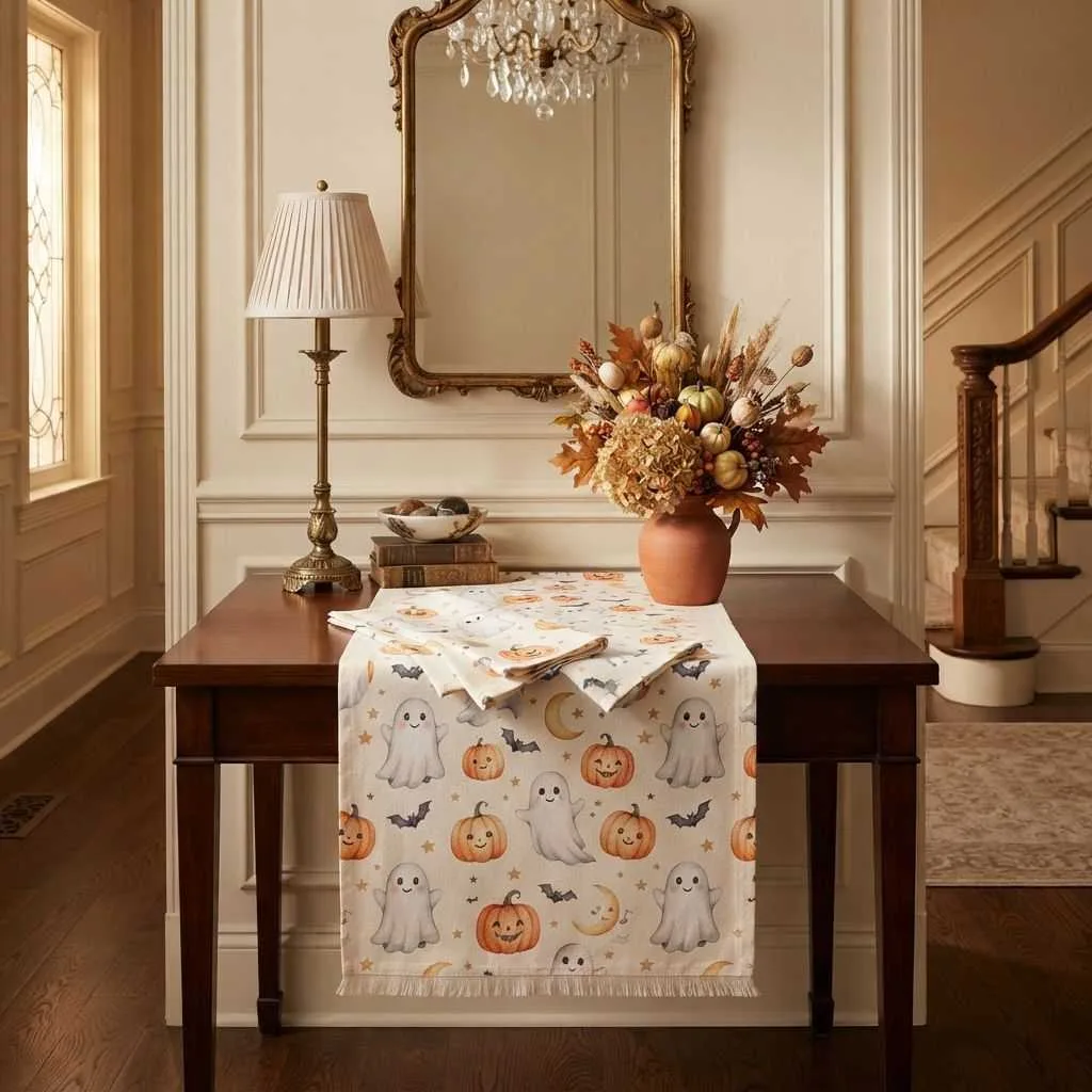 15 Cute Spooky Halloween Decor Ideas You'll Love This Season 14 Spooky Cute Table Runner