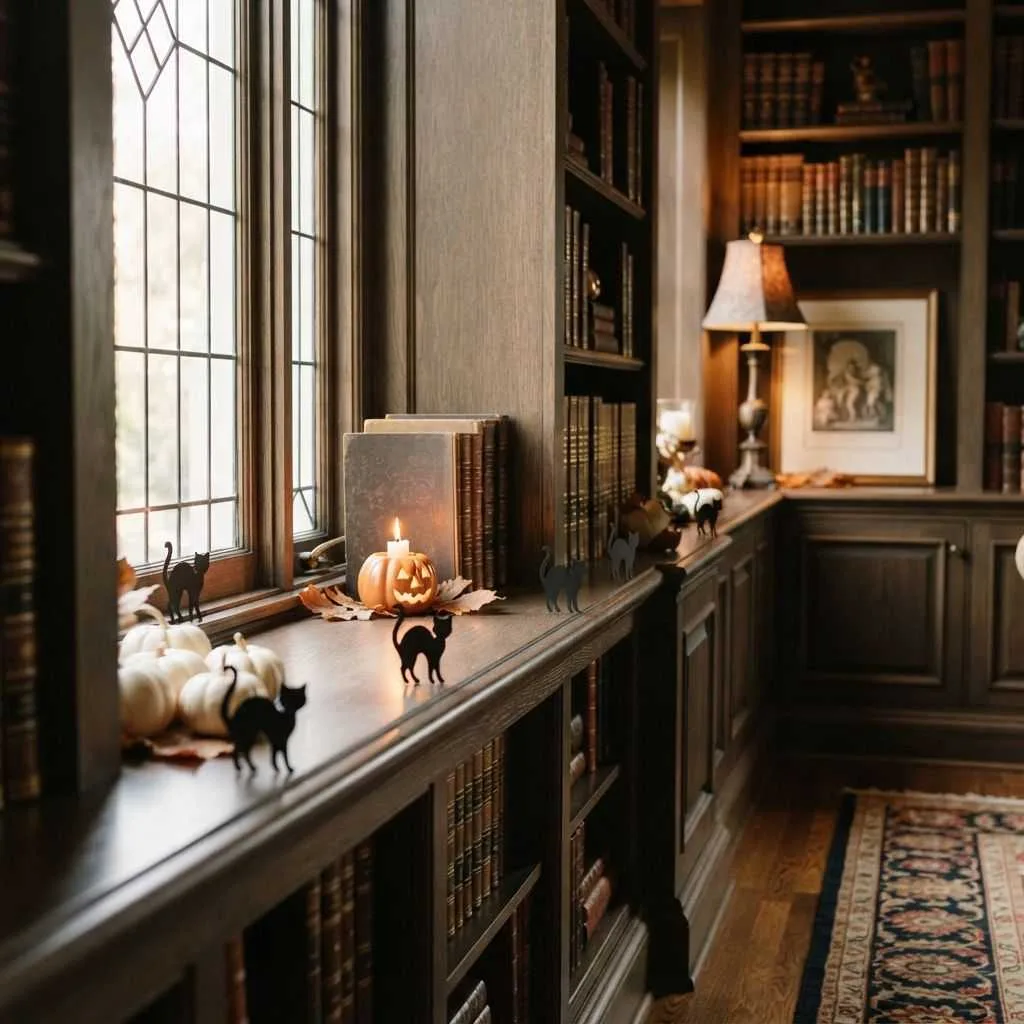 15 Cute Spooky Halloween Decor Ideas You'll Love This Season 13 Cute Cat Silhouette Accents