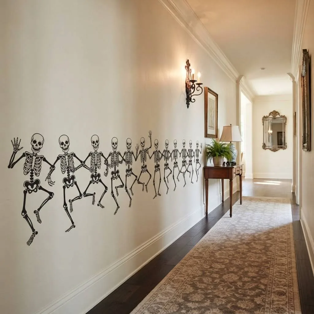 5. Dancing Skeleton Bones Decal