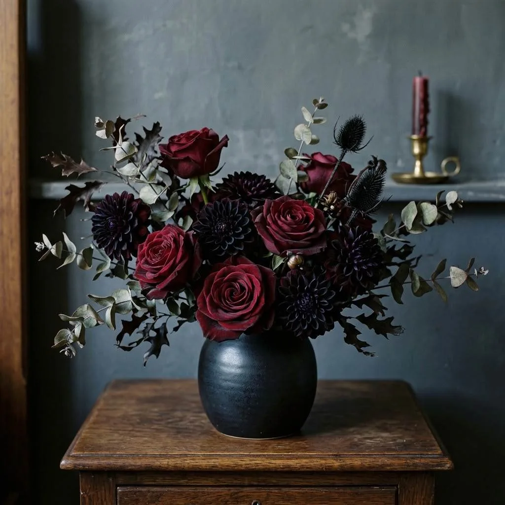 Dark Floral Arrangements