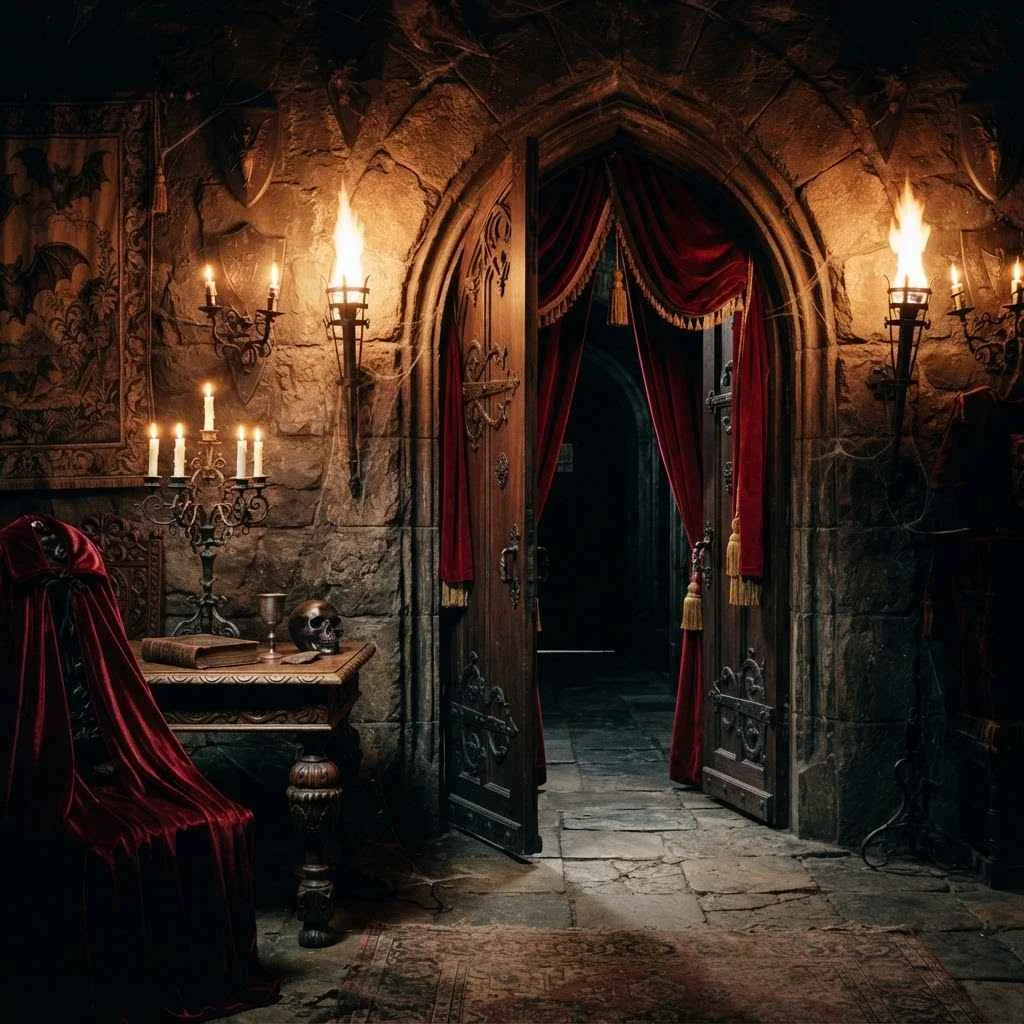 15 Dark Romantic Halloween Aesthetic Ideas 9 8. Dracula's Castle Aesthetic