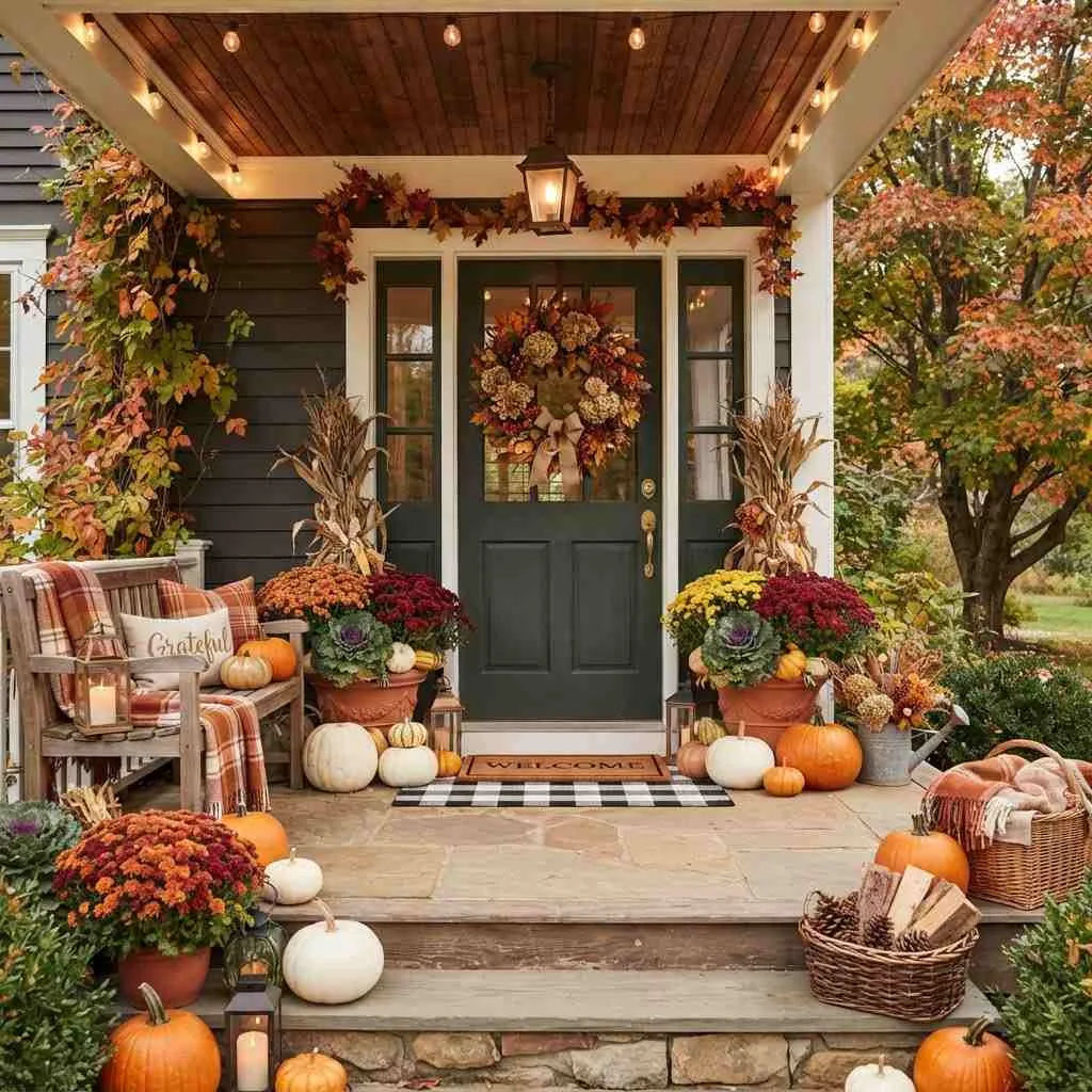14 Fall Front Porch Design Ideas That Bring Cozy Curb Appeal Home 1 Fall Porch Ideas