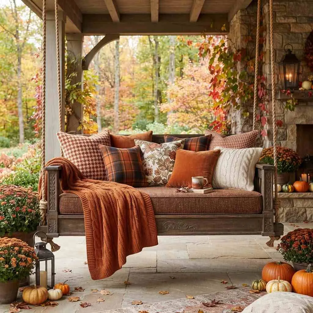15 Fall Outdoor Decor Ideas to Transform Your Porch and Yard 14 Fall-Themed Outdoor Pillows and Throws
